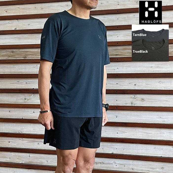 樂天商城 - HAGLOFS Haglofs ホグロフス リムリッジ ティー L.I.M Ridge Tee Men 軽量 速乾Tシャツ 国内正規品 TarnBlue TrueBlack 607685