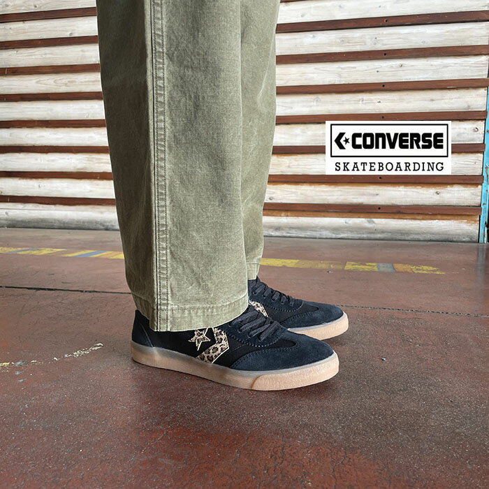Rakuten - CONVERSE SKATEBOARDINGコンバーススケードボーディング　コンバースロードクラシック スウェードスニーカー 国内限定 ブラックレオパード33702930