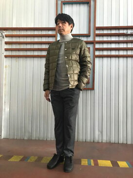 TAION 体温【SALE】EX04 EXTRA CREW NECK INNER DOWN SET TYPE2 クルーネックインナーダウンセットOlive オリーブ