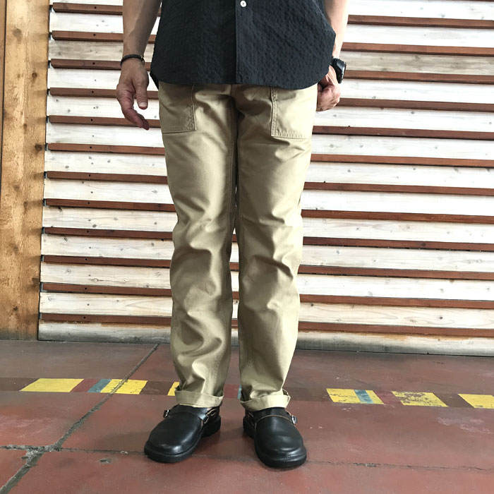 FOB FACTORY FOBファクトリー F0431BAKER PANTSベイカーパンツ Khaki カーキ テーパードパンツ ワークパンツ