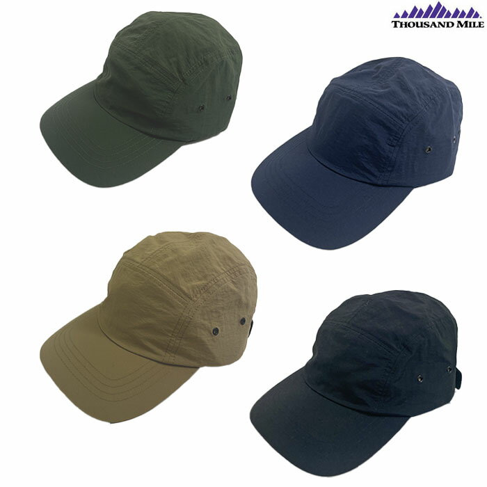 THOUSAND MILE サウザンドマイル Cap ナイロンキャップ TM241TW00080 UNISEX Black Fox Olive Navy