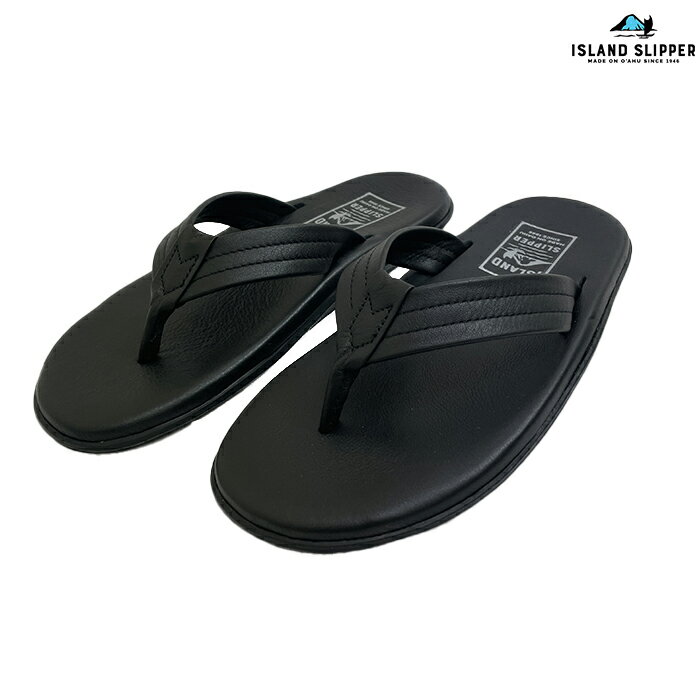 ISLAND SLIPPER アイランドスリッパ PB202 Classic Leather Thong SMOOTH LEATHER スムースレザー UNISEX 国内正規品 Black