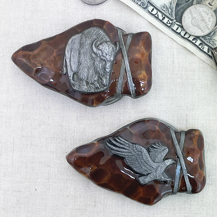 アメリカ製 ベルトバックル　BUCKLES OF AMERICA　バックルオブザアメリカ　アローヘッド　矢じり　バ..