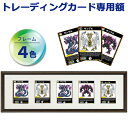 トレーディングカード額 6701 UVカットアクリル付 150×500(1550) *5061 額装マット+クッション材付き トレカ トレーディングカード 並べて 飾る 額縁 額 ディスプレイ MTG ポケカ 紫外線カット uvカット ナチュラル シンプル