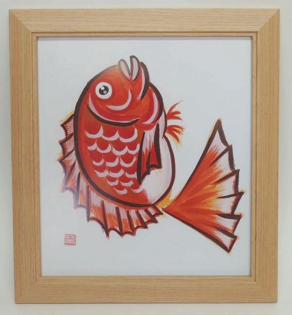 春野 (8×9寸) ナチュラル　UVカットアクリル仕様 木製色紙額 色紙額縁 大仙 (242×273mm) 普通色紙サイ..