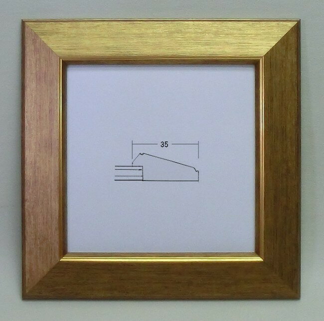 108 ゴールド 15角デッサン額縁 アウトレット・特価品 パステルアートに人気 表面保護/ガラス 15センチ角 限定品 タイル