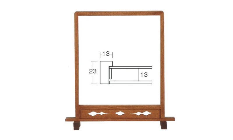 4159 女桑 (8×9：273×242mm) 木製 色紙額縁