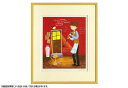 はりたつお 四つ切 36.5×44×2cm フレーム色イエロー 『Believe a dream』 インテリア額装品 受注生産品 大額 イエロー c1013