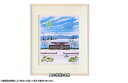 はりたつお 四つ切36.5×44×2cm フレーム色ホワイト 『里山学校と冬鳥』 インテリア額装品 受注生産品 大額 ホワイト c1019