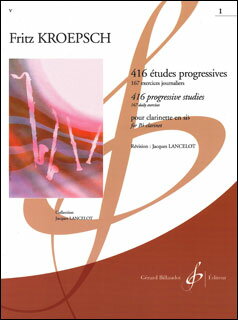 楽譜　クレプシュ／416の漸進的練習曲 第1巻（167の日課練習）(GB1812／クラリネット教本／輸入楽譜（T）)
