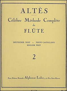 楽天楽譜ネッツ楽譜　アルテス／フルート教本 第2巻（【556254】／AL21314／48181598／フルート教本／輸入楽譜（T））