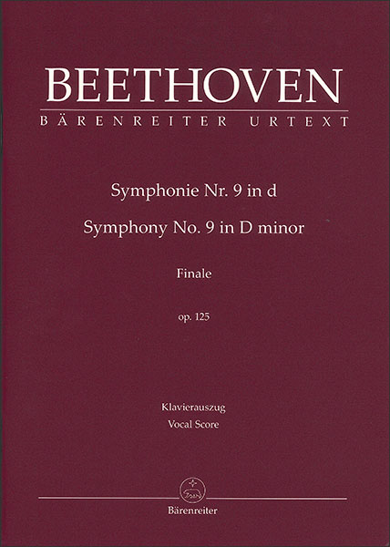 楽譜 ベートーヴェン／交響曲第9番 ニ短調 Op. 125 第4楽章(【1050485】／BA 9009-90／BA900990／912-00551／ヴォーカルスコア／輸入楽譜（T）)