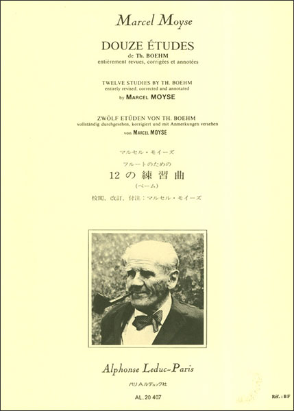 楽譜　ベーム、モイーズ／12の練習曲 (フルートのための)(／AL20407／48181167／フルート教本 (無伴奏)／輸入楽譜（T）)