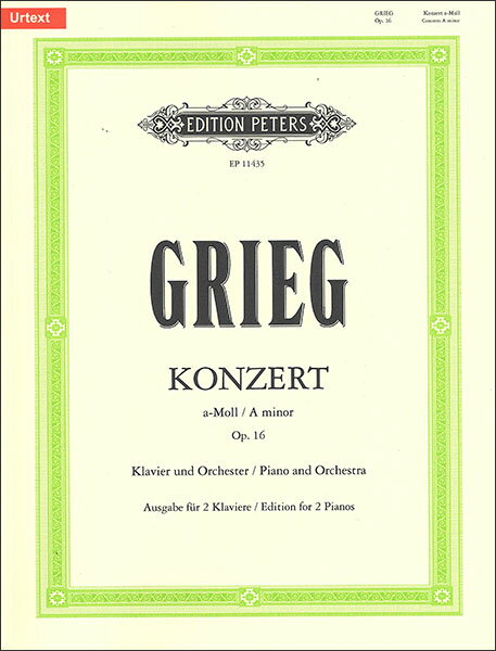 楽譜 グリーグ/ピアノ協奏曲 イ短調 作品16 【2台ピアノ】(【2166482】/EP11435/2台4手 (スコア)/輸入楽譜(T))