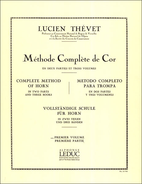 楽天楽譜ネッツ楽譜　テヴェ／ホルン教本 第1巻（【1722863】／AL21743／48181811／ホルン教本／輸入楽譜（T））