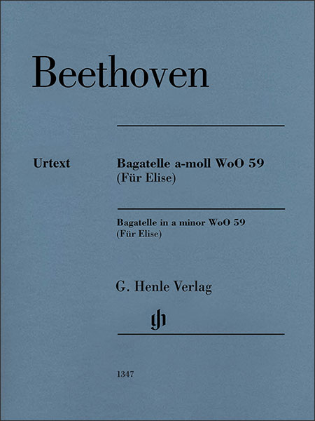 楽譜　ベートーヴェン／エリーゼのために (バガテル イ短調 WoO 59)(【1987652】／HN 1347／51481347／ピアノ・ソロ／輸入楽譜（T）)