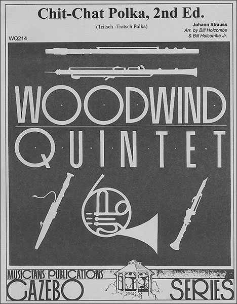 楽譜 シュトラウス2世/トリッチ・トラッチ・ポルカ WQ214/木管5重奏/T:2:50/輸入楽譜(T)