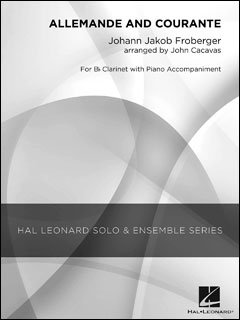 楽譜 フローベルガー/アルマンドとクーラント(【1071775】/04002814/クラリネット・ソロ&ピアノ/Gr.3/..