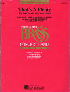 楽譜 ザッツ・ア・プレンティ(【5714】/08724024/Canadian Brass Concert Band/金管五重奏&吹奏楽/輸入吹奏楽(T)/G4)