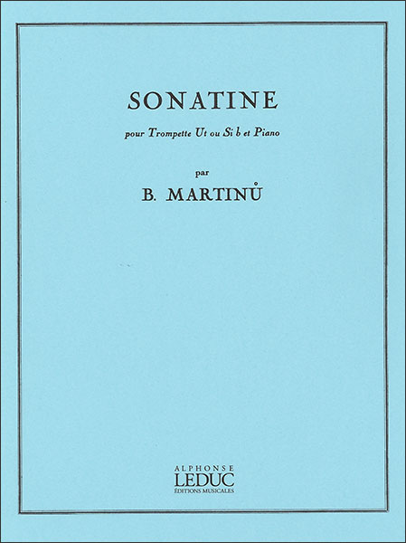 楽天楽譜ネッツ楽譜　マルティヌー／ソナチネ（AL21699／トランペットとピアノ（ソロ譜はBb管とC管）／輸入楽譜（T））