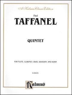 楽譜 タファネル/木管五重奏曲(【25616】/00-K09435/木管5重奏(スコアなし)【編成:Flute, Oboe, Clarinet, Horn&Bassoon】/輸入楽譜(T))
