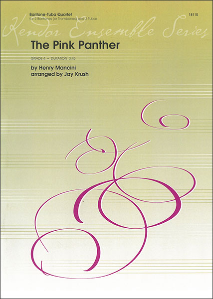 楽譜　H. マンシーニ／ピンクパンサーのテーマ（2Eup、2Tub もしくは 2Tb、B.Tb、Tub）(18110／2ユーフォニアム、2チューバ／輸入楽譜（T）)