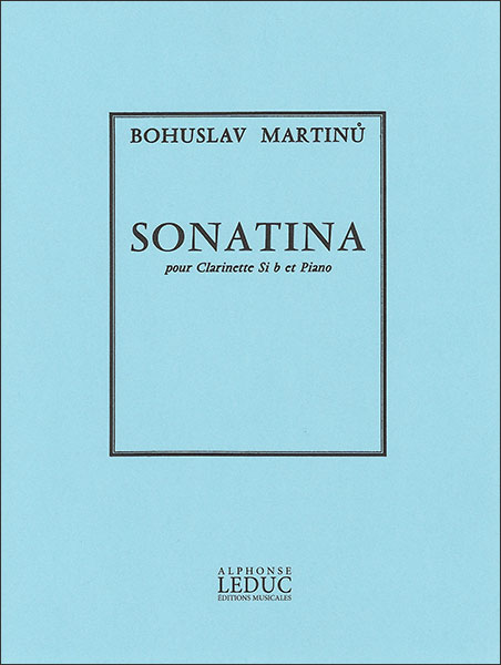 楽天楽譜ネッツ楽譜　マルティヌー／ソナチネ（AL21698／クラリネットとピアノ（ソロ譜はin Bb）／輸入楽譜（T））
