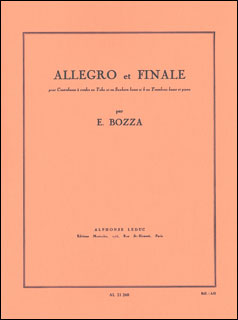 楽天楽譜ネッツ楽譜　ボザ／アレグロとフィナーレ（AL21260／テューバ（又はバス・トロンボーン）とピアノ（ソロ譜はin Bb管用とin C管用）／輸入楽譜（T））