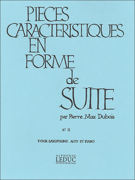 楽譜　デュボア／性格的小品集 第2番「ロシア風に」(AL23062／アルトサクソフォンとピアノ／輸入楽譜（T）)