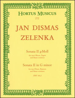 楽譜　ヤン・ディスマス・ゼレンカ／トリオ・ソナタ 第2番(BAHM272／2本のオーボエとバスーンと通奏低音／輸入楽譜（T）)