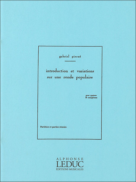楽天楽譜ネッツ楽譜 ピエルネ/民謡風ロンドの主題による序奏と変奏（【1032314】/AL19728/サクソフォン4重奏【編成:SATB】（スコア&パート譜セット）/輸入楽譜（T））
