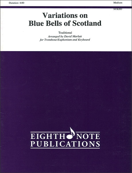 楽譜　スコットランドの釣り鐘草による変奏曲(81-STB203／トロンボーン・ソロとピアノ／輸入楽譜（T）)