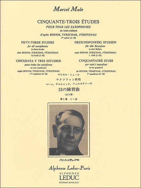 楽譜 ミュール／53の練習曲 第1巻（ベーム・テルシャック・フェルステノーの）(AL20441／サクソフォン教本／輸入楽譜(T）)