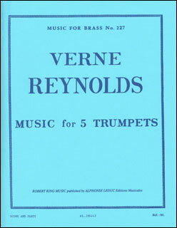 楽天楽譜ネッツ楽譜 V. レイノルズ/トランペット五重奏の為の音楽（【1315270】/AL28442/トランペット五重奏/輸入楽譜（T））