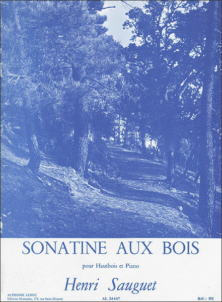 楽譜　アンリ・ソーゲ／ソナチネ【OboeとPiano】(AL24647／オーボエとピアノ／輸入楽譜（T）)