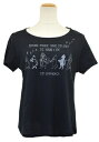 キャットシンフォニカ レディースTシャツ/マーチロゴ・ブラック(CS6025/CAT SYMPHONICA/【1326】 サイズ:FREE/着丈:約570mm/...