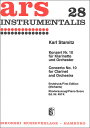 楽譜　シュターミッツ／クラリネット協奏曲 第10番 変ロ長調(／SIK0491K／クラリネットとピアノ／輸入楽譜（T）)