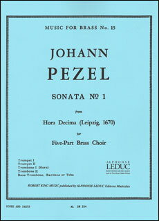 楽譜　ペツェル／ライプツィヒの午前十時の音楽 ソナタ 第1番(／AL28254／金管5重奏／輸入楽譜（T）)