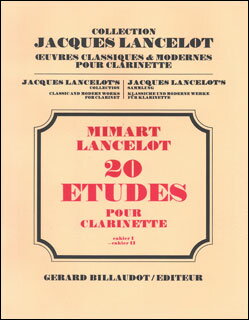 楽譜　ミマール／20の練習曲 第2巻【Clarinet】(【1030521】／MRB1239 2／クラリネット教本／輸入楽譜..