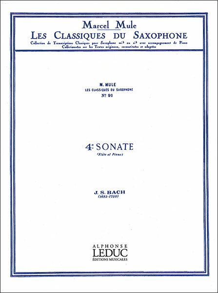 楽天楽譜ネッツ楽譜　J.S. バッハ／フルート・ソナタ 第4番 【A. Sax＆Piano】（【1030747】／AL20831／48181366／アルト・サックス＆ピアノ／輸入楽譜（T））