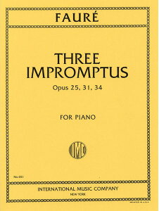 楽譜 フォーレ/即興曲集(GYP00072056/651/ピアノ・ソロ/輸入楽譜(Y))