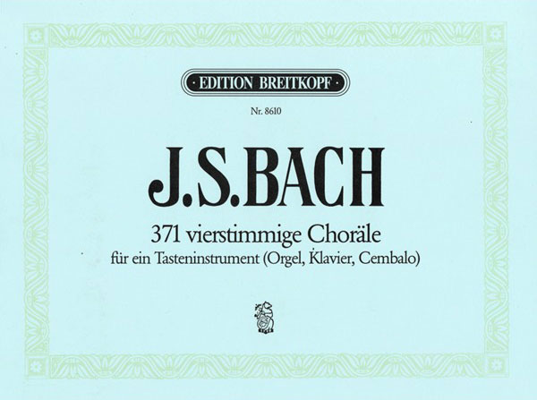 楽譜　バッハ J. S.／371の四声コラール集 BWV 253-438(GYP00072672／EB8610／オルガン／輸入楽譜（Y）)