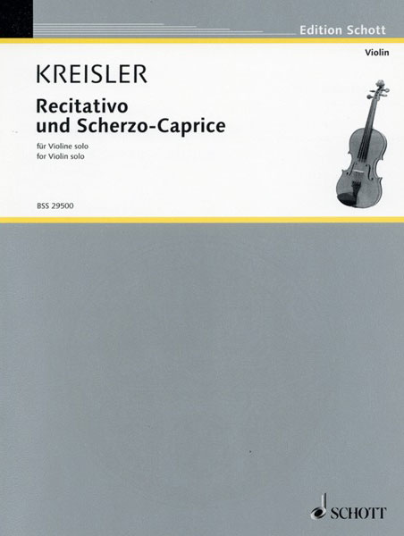 楽譜　クライスラー／レチタティーヴォとスケルツォ・カプリス Op.6(GYS00073886／BSS29500／バイオリン／輸入楽譜（Y）)