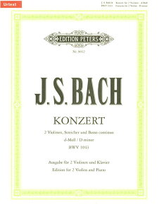 楽譜 バッハ, J. S./2本のバイオリンと管弦楽のための協奏曲 ニ短調 BWV 1043(オイストラフ編)(GYS00073624/9032/バイオリン/輸入楽譜(Y))