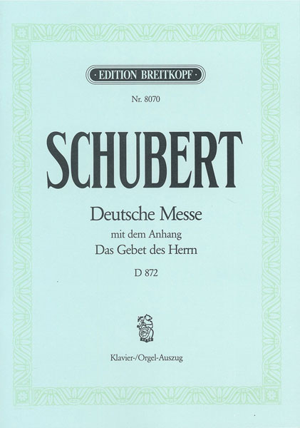 楽譜 シューベルト/ドイツ・ミサ曲 ヘ長調 D 872(独語)(GYC00075054/EB8070/合唱ヴォーカル・スコア/輸入楽譜(Y))