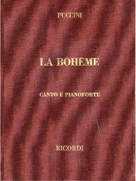 楽譜 プッチーニ/オペラ ボエーム 伊語 布装 GYC00072276/CP09900004/オペラ・ヴォーカル・スコア/輸入楽譜 Y 