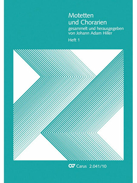 楽譜 ヨハン・アダム・ヒラーのモテット & アリア、合唱曲選集 第1巻(ウォルフ編)(GYC00105742/2.041/10/合唱作品/輸入楽譜(Y))