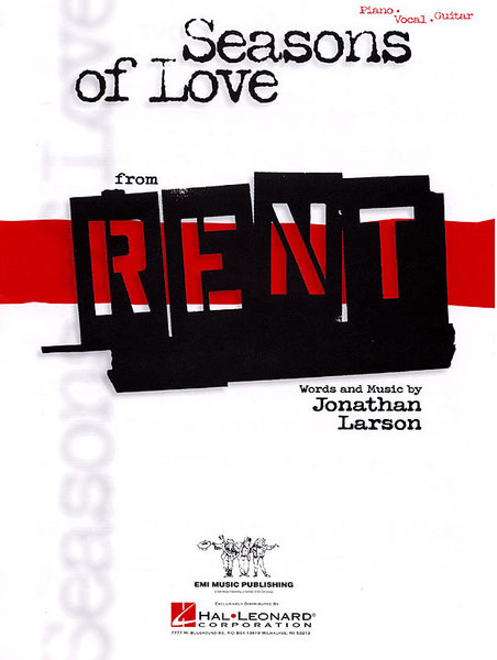 楽譜 RENT: SEASONS OF LOVE(GYC00032318/HL00351452/ミュージカル ヴォーカル セレクション/輸入楽譜(Y))