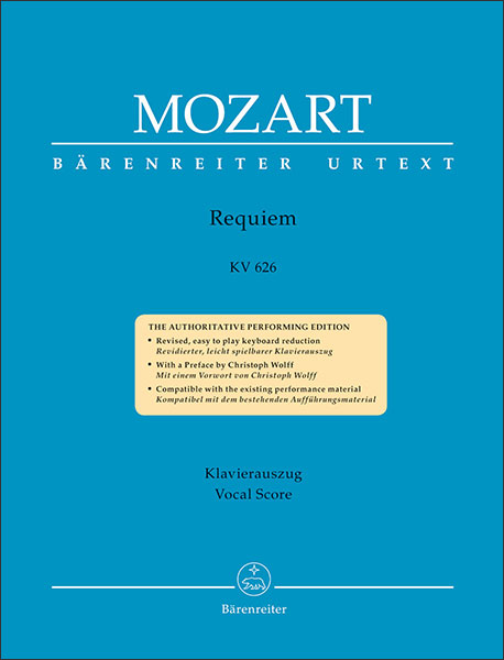 楽譜　モーツァルト／レクイエム ニ短調 KV 626 (ヴォーカル・スコア (ラテン語)／輸入楽譜（T）)