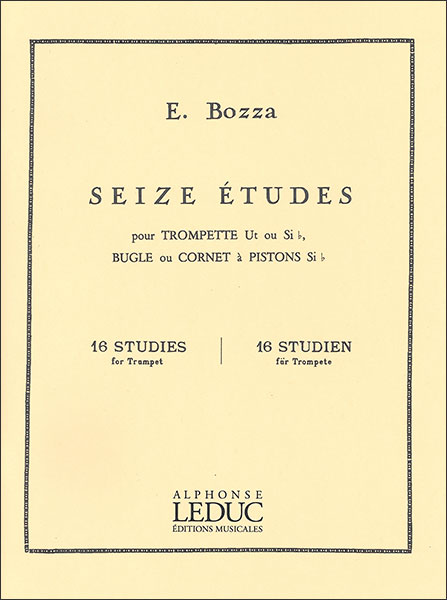 楽天楽譜ネッツ楽譜　ボザ／16の練習曲 【Trumpet】（【563450】／AL20722／48181308／トランペット教本 （C管/Bb管）／輸入楽譜（T））